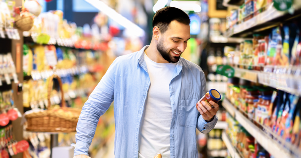 Man buying Groceries