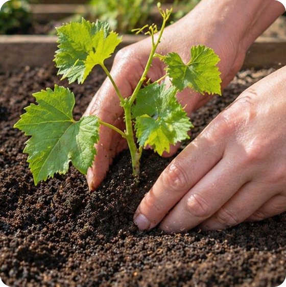 Agronomist in a field